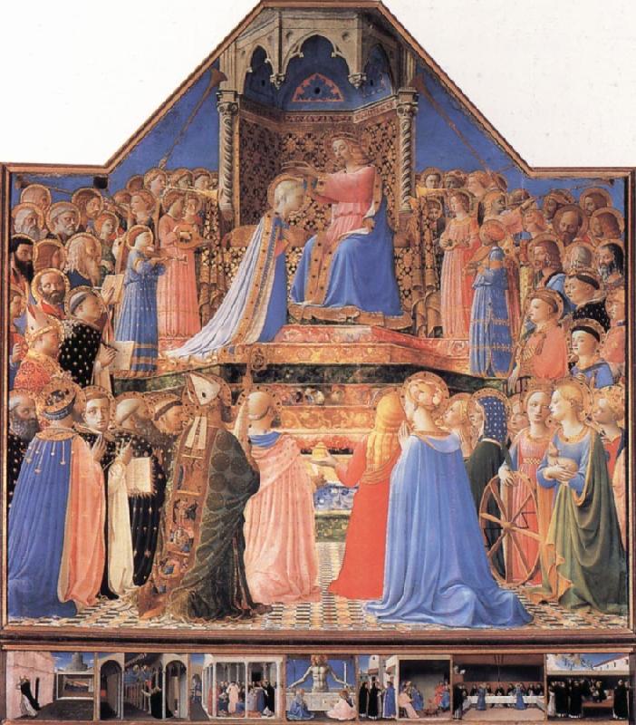 Fra Angelico The Coronation of the Virgin Sweden oil painting art